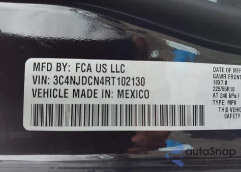 2024 Jeep Compass Limited 4X4 z USA, uszkodzony, nr VIN 3C4NJDCN4RT102130